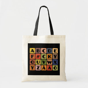 Schöne Alphabets-Tasche - wählen Sie Stil & Farbe Tragetasche