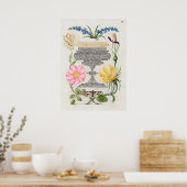 Schöne alte botanische Illustration Poster (Küche)