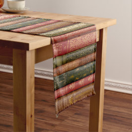 Schöne alte Buchstäbchen (Sage, Beige, Rose) Kurzer Tischläufer