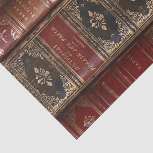 Schöne alte Buchstäbchen (Wörterbuch) Seidenpapier (Detail)