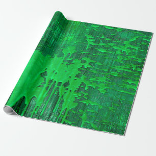 Schöne alte grüne Oberfläche mit Farbklecksern Tex Geschenkpapier