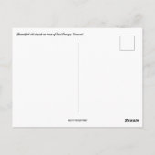 Schöne Alte Kirche in Ost-Orange Vermont Postkarte (Rückseite)