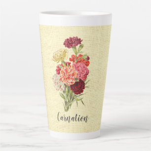 Schöne alte Nelkenbouquet Milchtasse