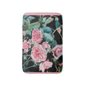 Schöne alte rosa Rosen Badematte (Vorderseite Vertikal)