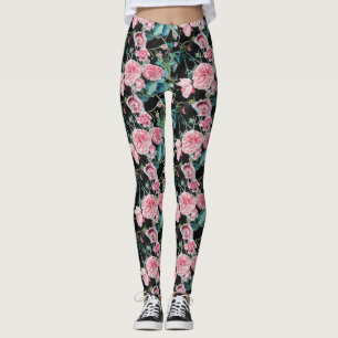 Schöne alte rosa Rosen kleine Rose Leggings