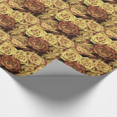 Schöne alte Rose Geschenkpapier (Ecke)