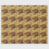 Schöne alte Rose Geschenkpapier (Flach)