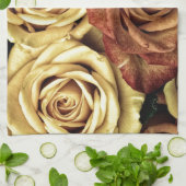 Schöne alte Rose Küchentuch (Gefaltet)