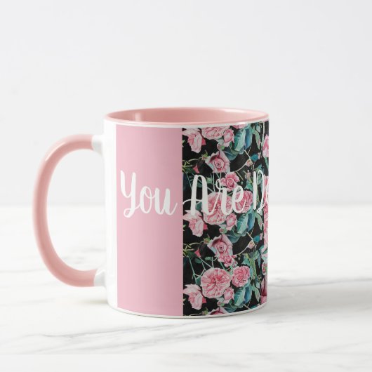 Schöne alte Rosen Sie sind sehr geliebte Tasse (Links)