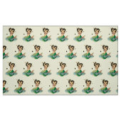 Schöne alte Schulmeerjungfrau Stoff (Fat Quarter (45,7 x 55,9 cm))