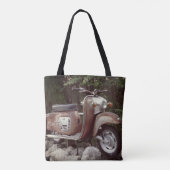 Schöne alte Scooter Custom All-Over-Print Tote-Tas Tasche (Rückseite)