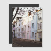 Schöne alte Stadthäuser Magnetkarte (Vorne/Hinten)