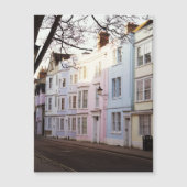 Schöne alte Stadthäuser Magnetkarte (Vorderseite)