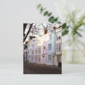 Schöne alte Stadthäuser Postkarte (Stehend Vorderseite)