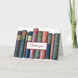 Schöne alte Vintage-Bücher, Buchrückenkarte Karte