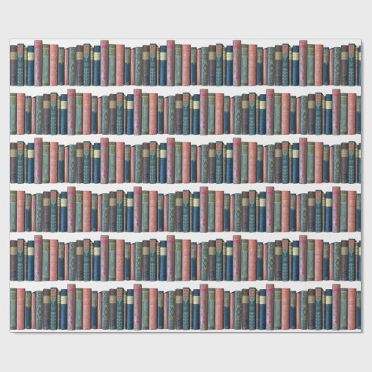 Schöne alte Vintage Bücher, Buchstäbchen Geschenkpapier (Flach)