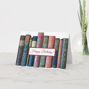Schöne alte Vintage Bücher, Buchstäbchen Karte