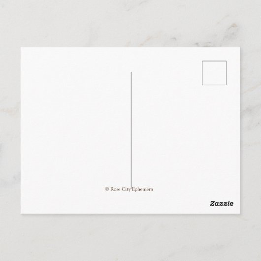 Schöne alte Vintage Bücher, Buchstäbchen Postkarte (Rückseite)