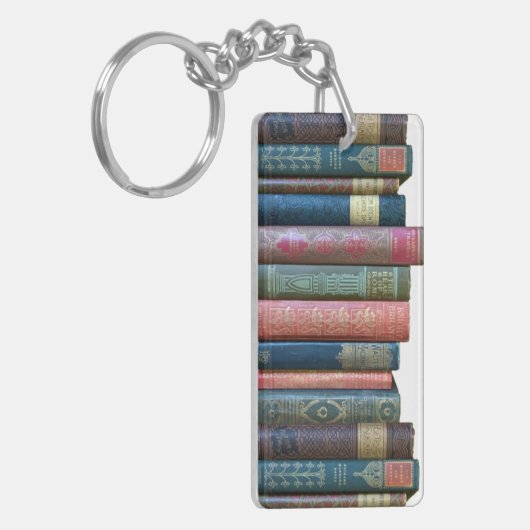 Schöne alte Vintage Bücher, Buchstäbchen Schlüsselanhänger (Vorderseite links)
