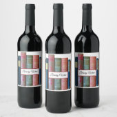 Schöne alte Vintage Bücher, Buchstäbchen Weinetikett (Flaschen)