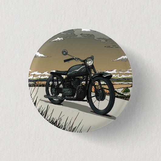 Schöne alte Vintage-Motorrad Button (Vorderseite)
