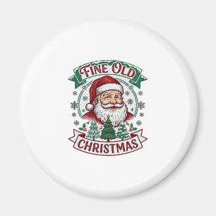 Schöne alte Weihnachten Santa Claus Bäume Schneefl Magnet
