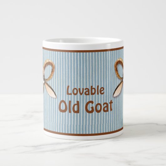 Schöne alte Ziege - Maßgeschneidert Jumbo-Tasse (Vorderseite)
