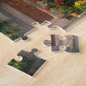 Schöne alte Zuhause mit Blume in San Gimignano Puzzle (Seite)