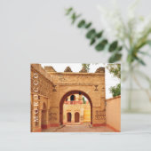 Schöne Altstadt von Marrakesch Postkarte (Stehend Vorderseite)