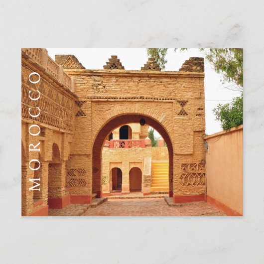Schöne Altstadt von Marrakesch Postkarte (Vorderseite)