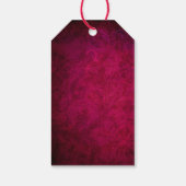 Schöne Amaryllis und Buch Frohe Weihnachten Geschenkanhänger (Rückseite)