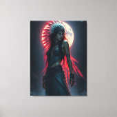 Schöne amerikanische Frau Leinwanddruck (Vorderseite)