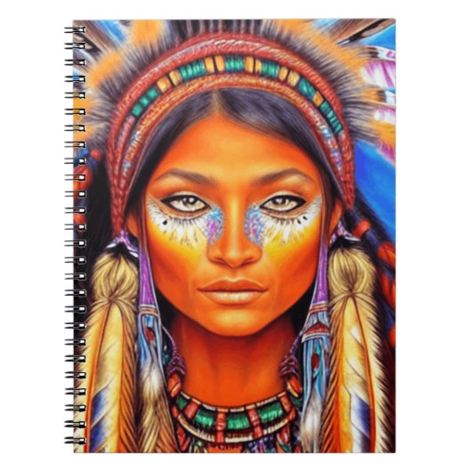 Schöne amerikanische Frau Notizblock (Vorderseite)