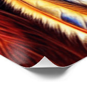 Schöne amerikanische Frau Poster (Ecke)