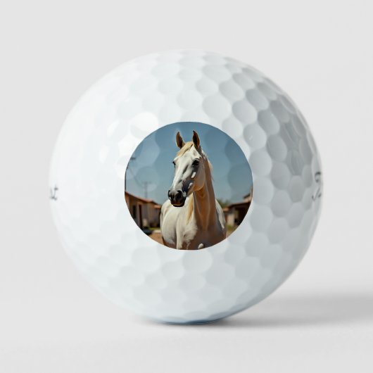 Schöne amerikanische Weiße Stute Golfball (Vorderseite)