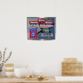 Schöne Amerikas Wächter 82. Im Flugzeug Divisio Poster (Küche)