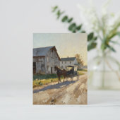 Schöne Amish-Pferdekutsche  Postkarte (Stehend Vorderseite)