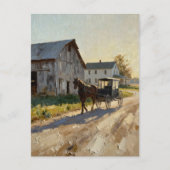 Schöne Amish-Pferdekutsche  Postkarte (Vorderseite)