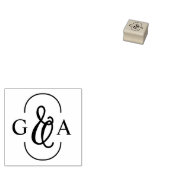 Schöne Ampersand 2 Initialmonogramm Gummistempel (Stempel)
