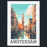 Schöne Amsterdam Netherlands Canal Travel Magnet<br><div class="desc">Karo in diesem stilvollen Amsterdamer Magnet,  das die einzigartige Architektur der niederländischen Hauptstadt Amsterdam zeigt. Eine tolle Souvenir- und Reisegeschenkidee für jeden Touristen und Besucher des europäischen Reiseziels. Machen Sie sich selbst und kaufen Sie jetzt.</div>