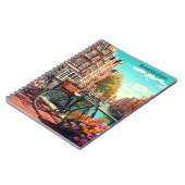 Schöne Amsterdam Niederlande Canal City Notizblock (Linke Seite)