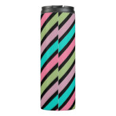 Schöne Ananas mit Streifen Thermosbecher (Rückseite)