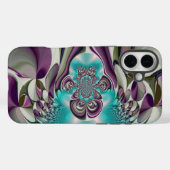 Schöne Angelic Lila und Cyan Abstrakt Print Case-Mate iPhone Hülle (Rückseite (Horizontal))