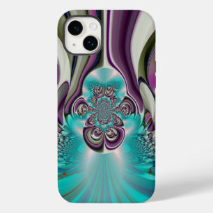 Schöne Angelic Lila und Cyan Abstrakt Print Case-Mate iPhone Hülle
