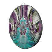 Schöne Angelic Lila und Cyan Abstrakt Print Dartscheibe (Vorderseite rechts)