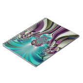 Schöne Angelic Lila und Cyan Abstrakt Print Notizblock (Linke Seite)