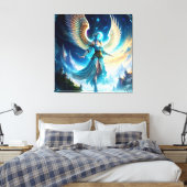 Schöne Angellandschaft Vier Leinwanddruck (Insitu (Schlafzimmer))