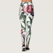 Schöne angesagte romantische Rose-Illustration Leggings (Rückseite)