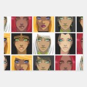 Schöne Anime Girls Geschenkpapier Set (Vorderseite 3)