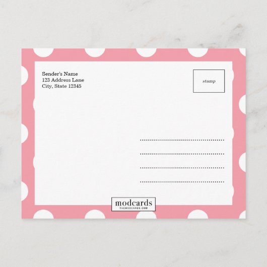 SCHÖNE Ankündigung der modernen Geburt (Rückseite)